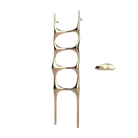 P&Bhusri S6-M-PBZ-XA Crete Palace Towel Warmer in PVD Polished Bronze