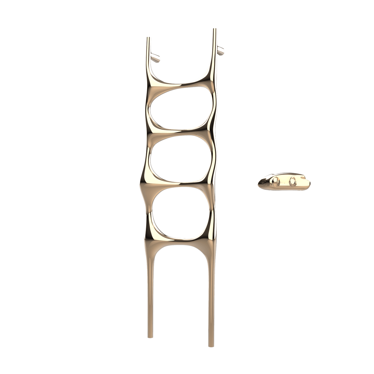 Sèche-serviettes P&Bhusri S6-M-PBZ-XA Crete Palace en bronze poli PVD