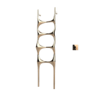 P&Bhusri S6-M-PBZ-XM Crete Palace Towel Warmer in PVD Polished Bronze