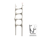 P&Bhusri S6-M-PWG-N Crete Palace Towel Warmer in PVD Polished White Gold