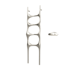 P&Bhusri S6-M-PWG-XA Crete Palace Towel Warmer in PVD Polished White Gold