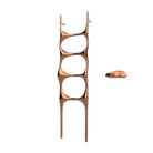 P&Bhusri S6-M-RGD-XA Crete Palace Towel Warmer in PVD Polished Rose Gold