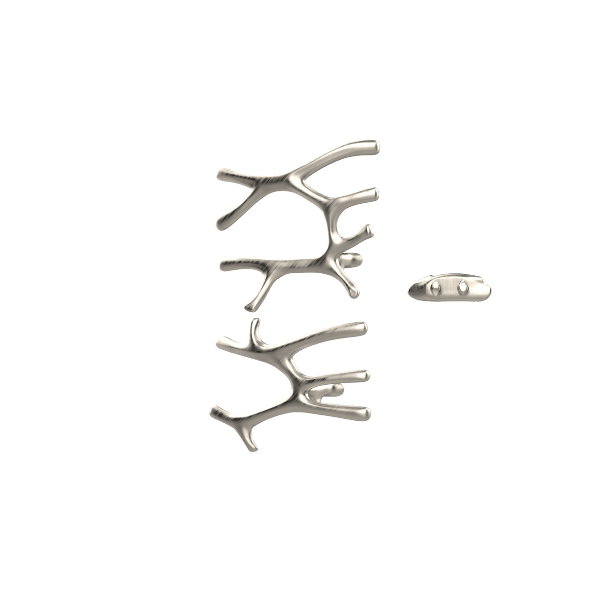 P&Bhusri S7-LM-BNI-XA Sèche-serviettes grand + moyen branche de Daphné en nickel brossé PVD