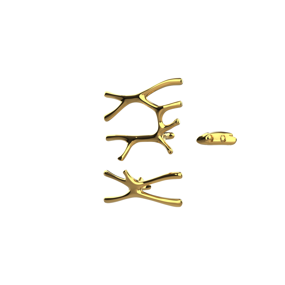 P&Bhusri S7-LS-24K-XA Sèche-serviettes Daphne's Branch Grand + Petit en or PVD 24 carats