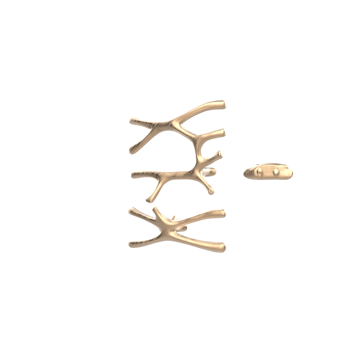 Sèche-serviettes P&Bhusri S7-LS-BBZ-XA Daphne's Branch, grand et petit modèle, finition bronze brossé PVD
