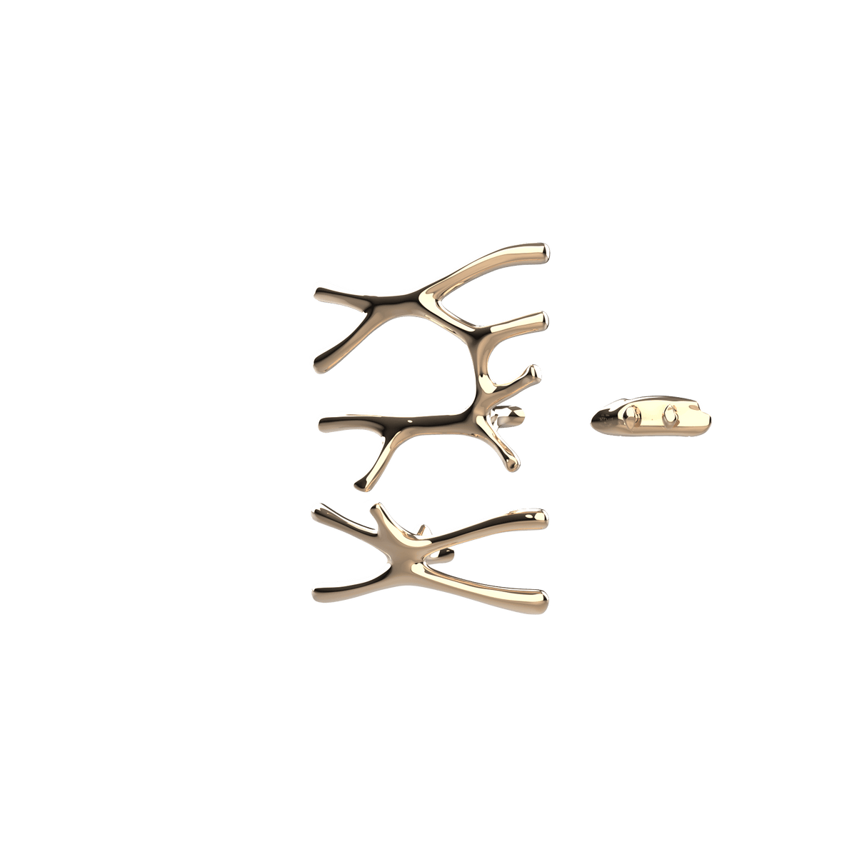 Sèche-serviettes P&Bhusri S7-LS-PBZ-XA Daphne's Branch, grand et petit modèle, en bronze poli PVD