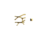 P&Bhusri S7-L-24K-XM Daphne's Branch Large Towel Warmer in PVD 24K Gold