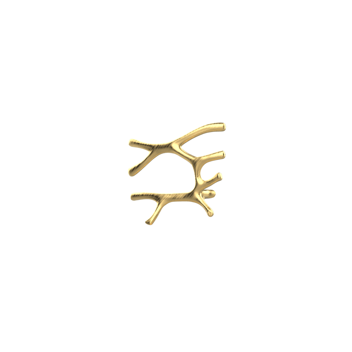 P&Bhusri S7-L-BLG-SC Daphne's Branch Large Towel Warmer in PVD Brushed Luxury Gold