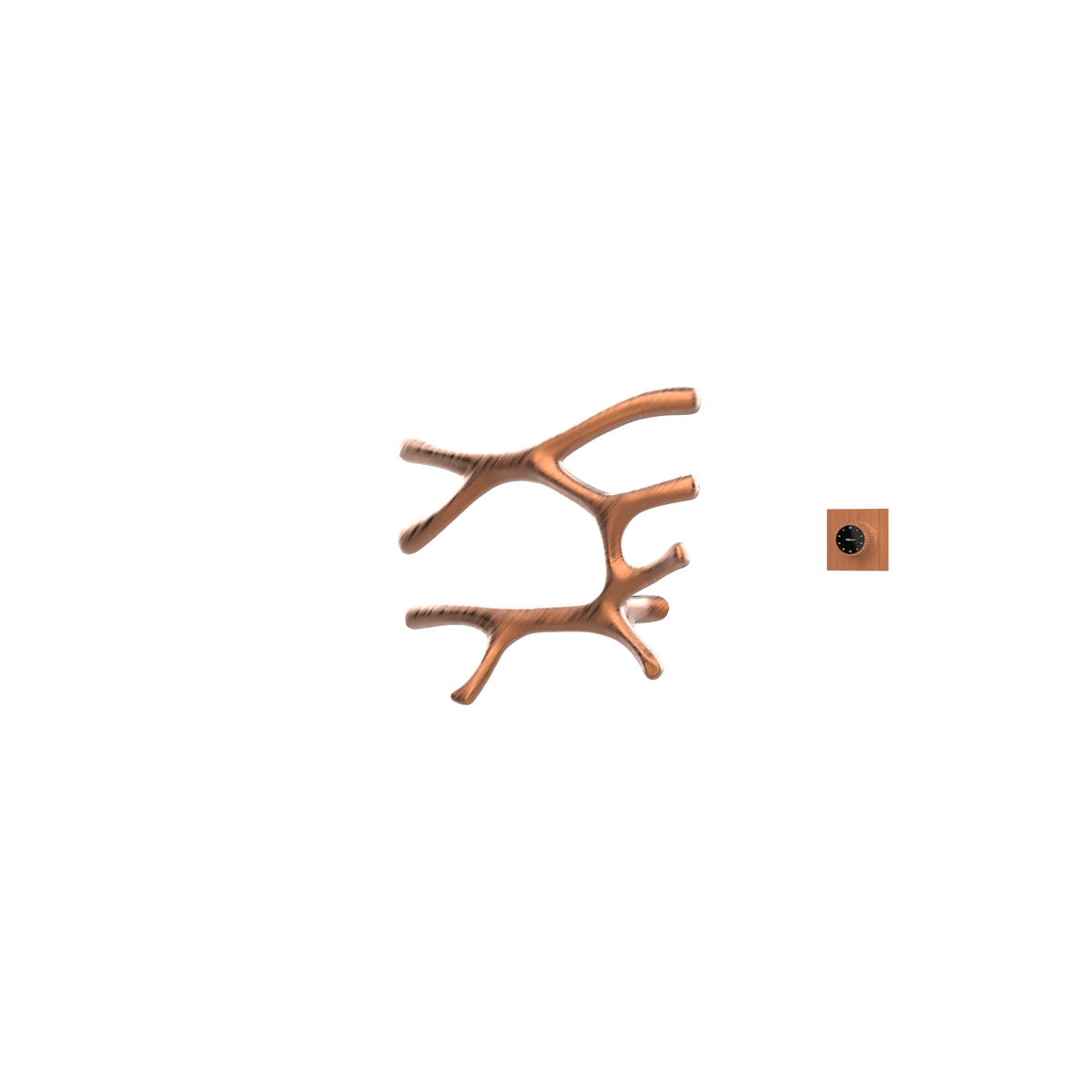 P&Bhusri S7-L-BRG-XM Daphne's Branch Large Towel Warmer in PVD Brushed Rose Gold