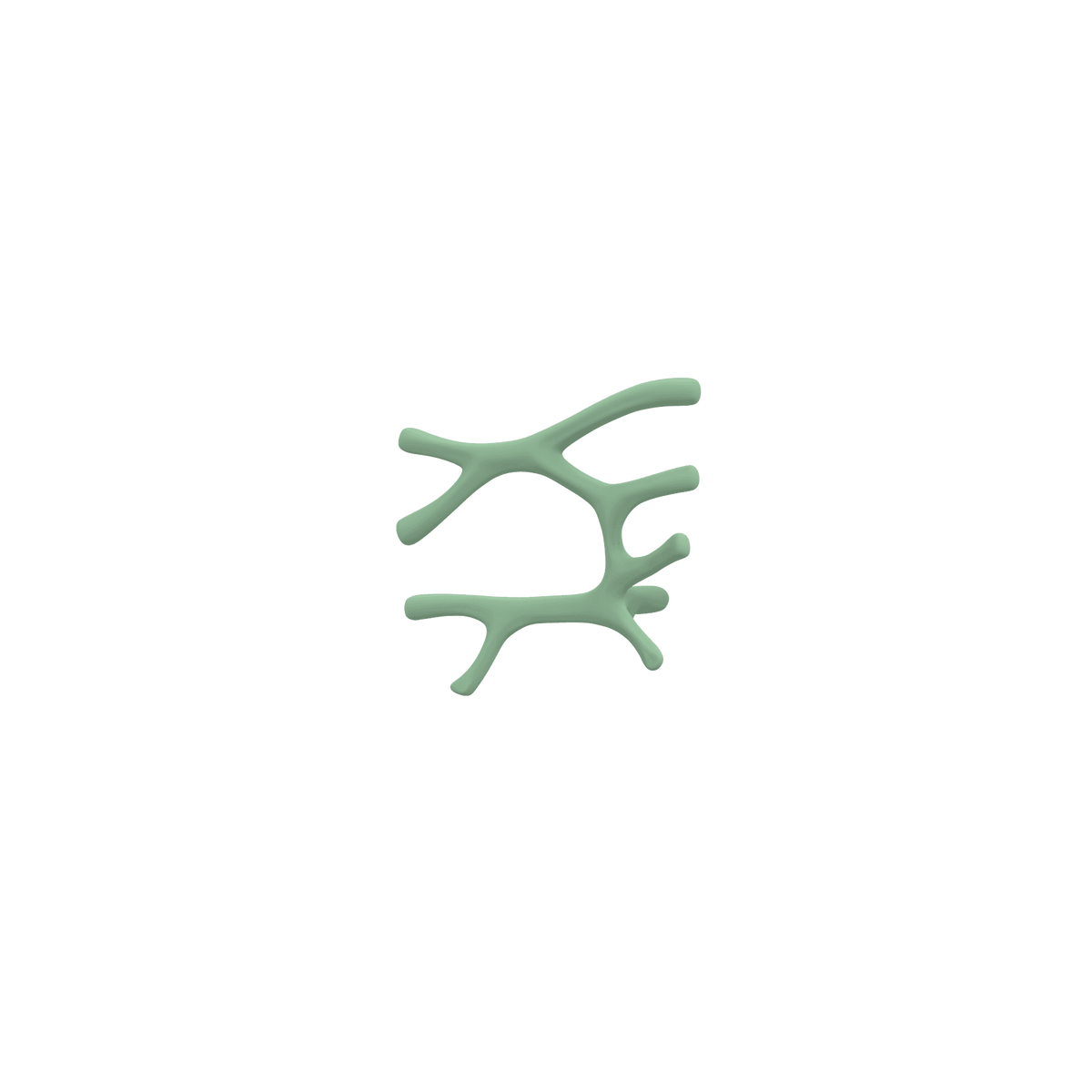 P&Bhusri S7-L-CGR-SC Daphne's Branch Large Towel Warmer in Celadon Green