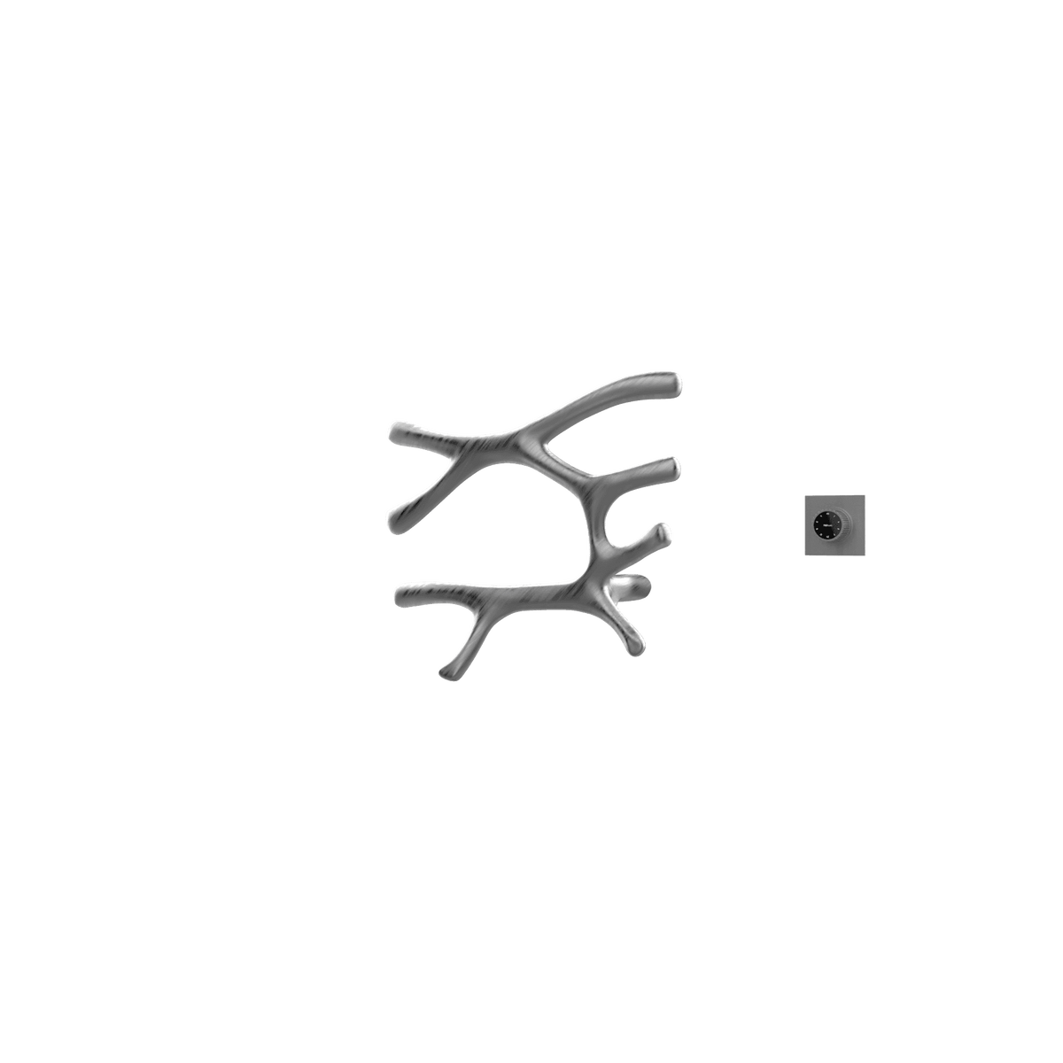 P&Bhusri S7-L-GML-XM Daphne's Branch Large Towel Warmer in PVD Gun Metal
