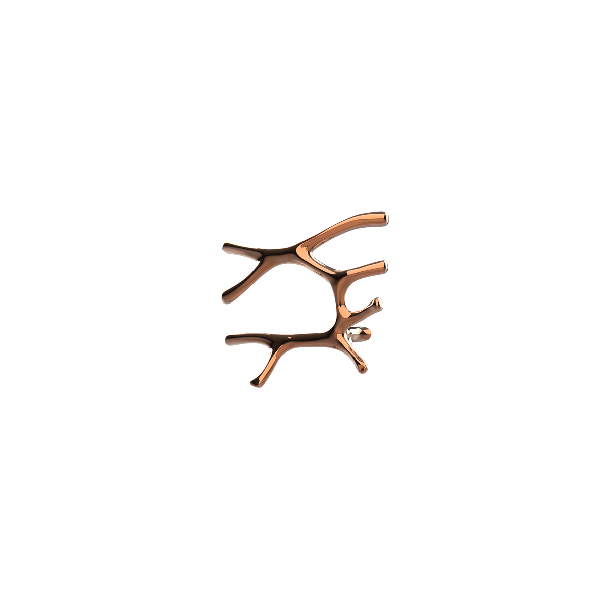 P&Bhusri S7-L-RGD-SC Daphne's Branch Large Towel Warmer in PVD Polished Rose Gold