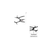 P&Bhusri S7-M-CHR-N-DO Daphne's Branch Medium Towel Warmer in Polished Chrome