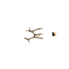 P&Bhusri S7-M-PBZ-XM Daphne's Branch Medium Towel Warmer in PVD Polished Bronze