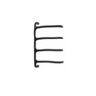 Sèche-serviettes P&Bhusri S8-M-BLK-SC Tuscany Glimmer, noir mat