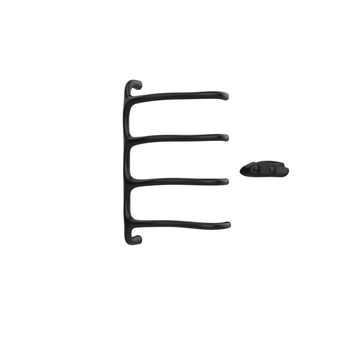 Sèche-serviettes P&Bhusri S8-M-BLK-XA Tuscany Glimmer, noir mat