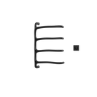 Sèche-serviettes P&Bhusri S8-M-BLK-XM Tuscany Glimmer, noir mat