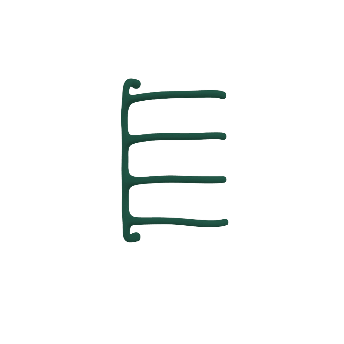 Sèche-serviettes P&Bhusri S8-M-EGR-SC Tuscany Glimmer, vert émeraude