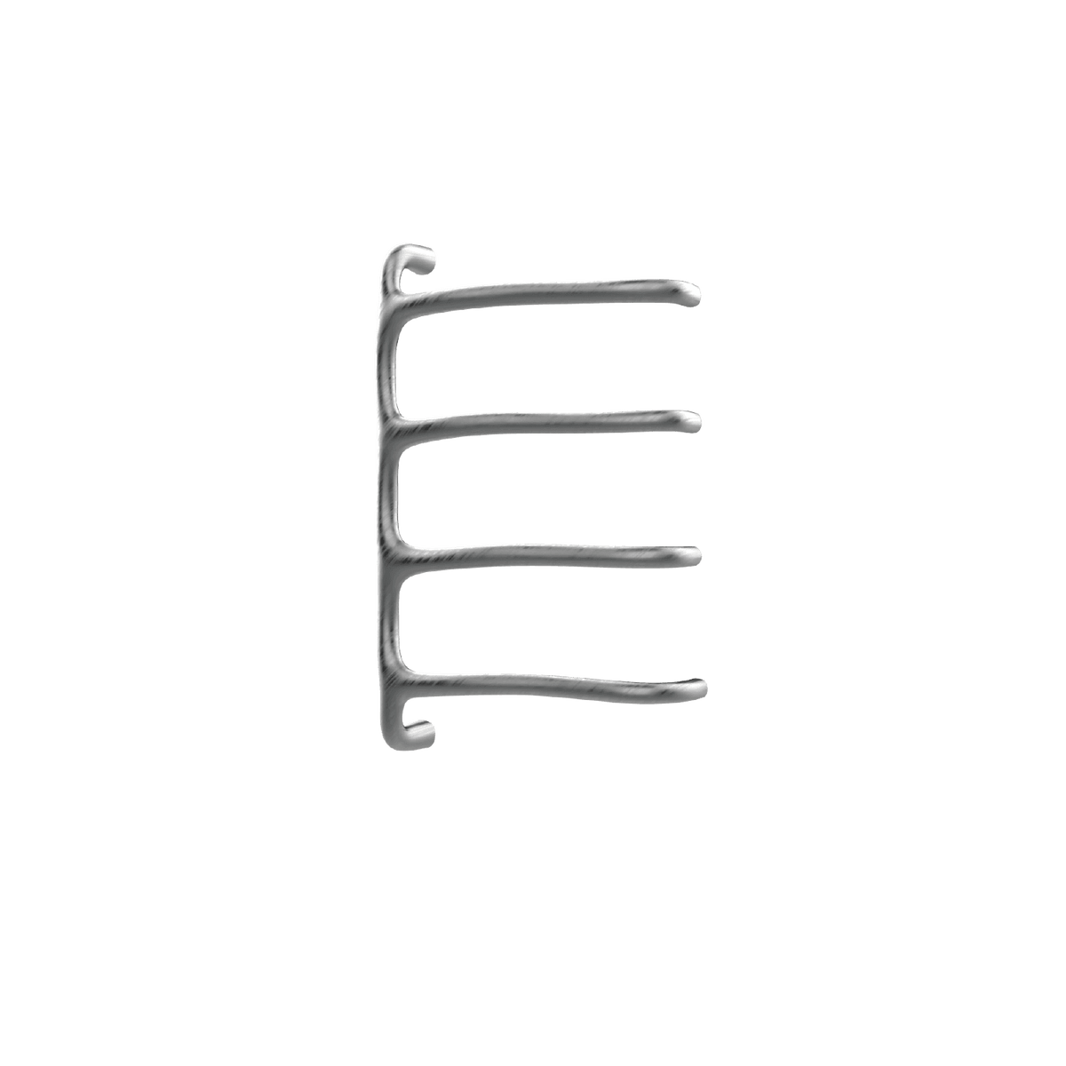 Sèche-serviettes P&Bhusri S8-M-GML-SC Tuscany Glimmer, finition métal gris PVD