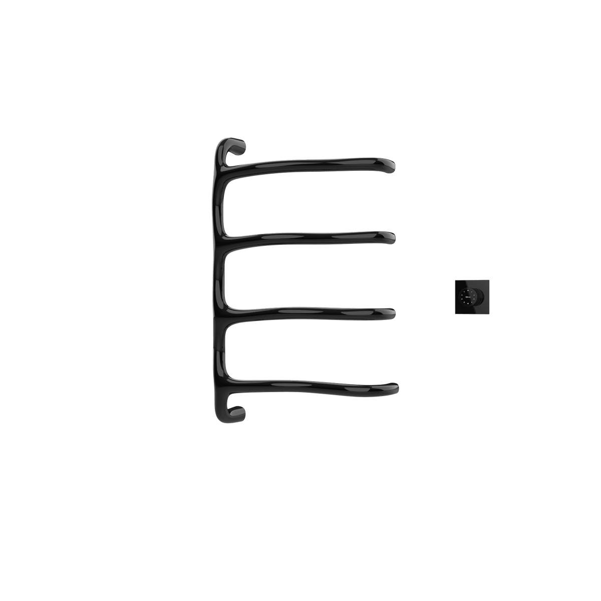 Sèche-serviettes P&Bhusri S8-M-PBN-XM Tuscany Glimmer en nickel noir poli PVD