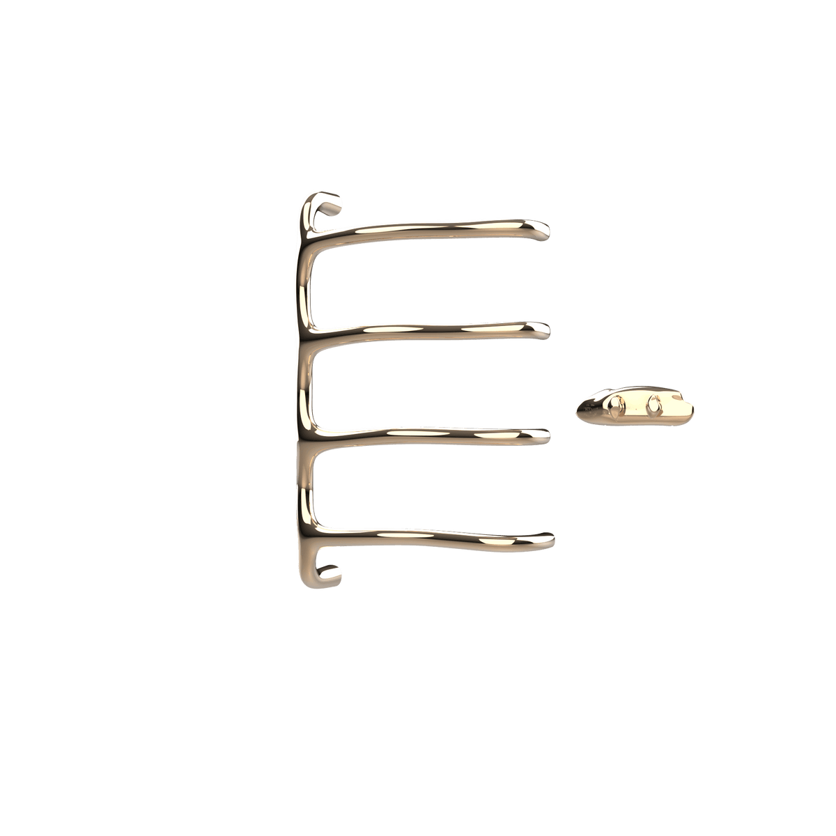 Sèche-serviettes P&Bhusri S8-M-PBZ-XA Tuscany Glimmer en bronze poli PVD