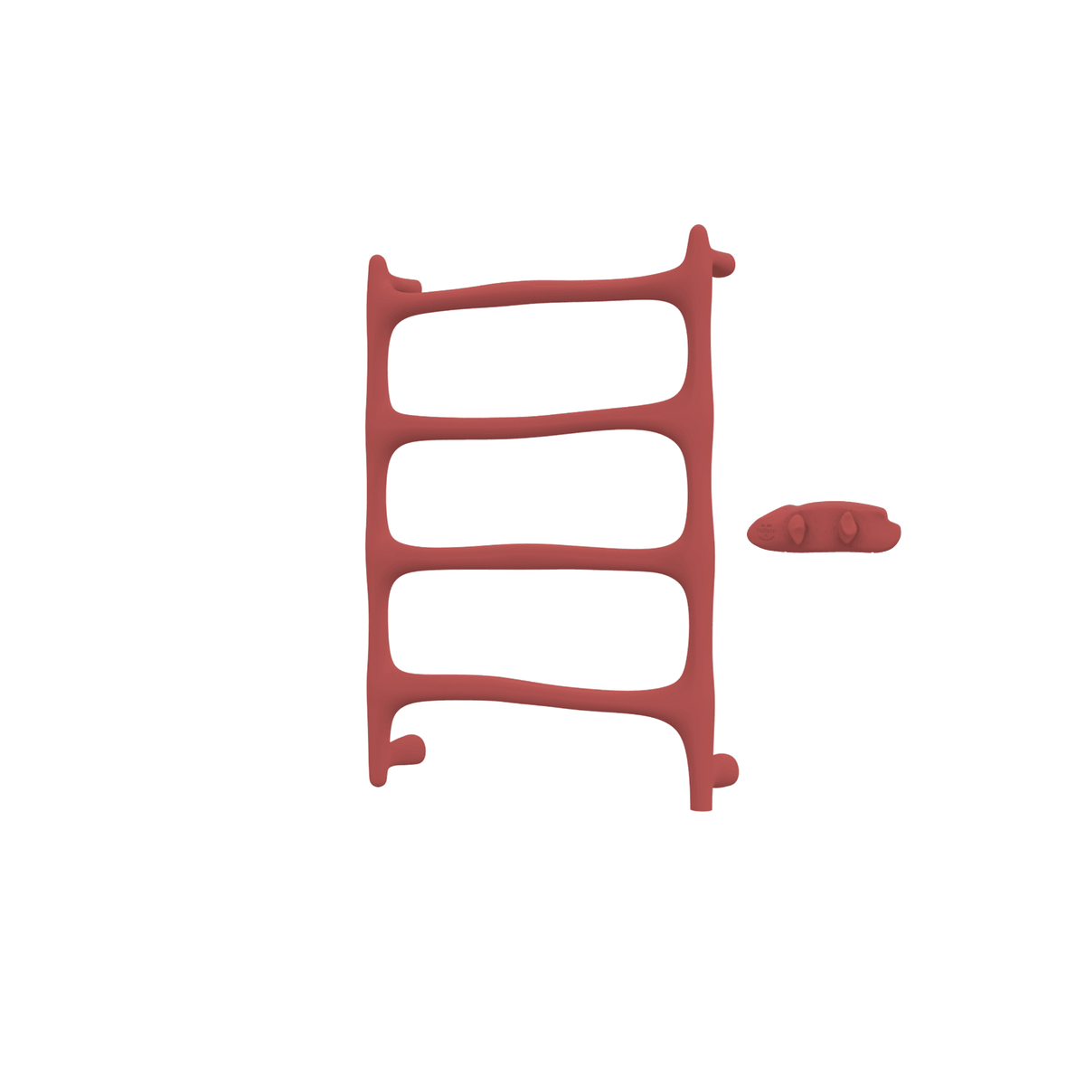 P&Bhusri S9-M-ARD-XA Chauffe-serviettes Verona en rouge ambre