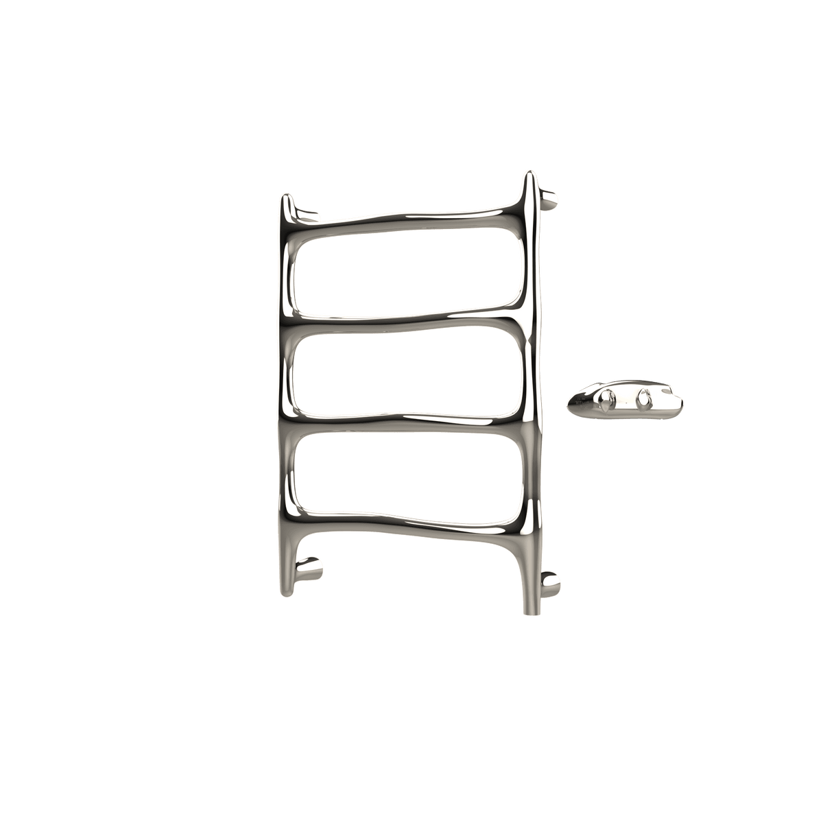 P&Bhusri S9-M-PNI-XA Chauffe-serviettes Vérone en nickel poli PVD