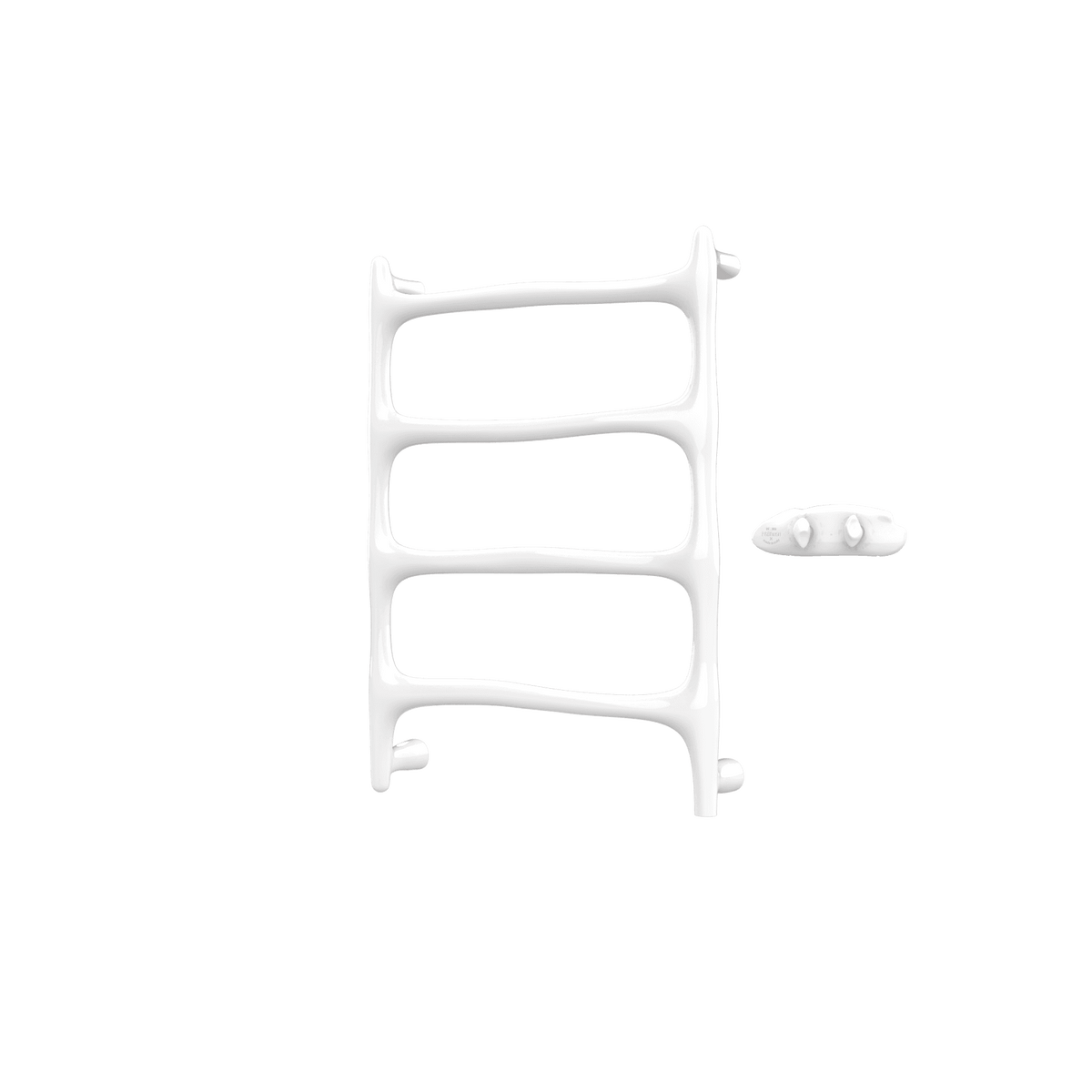 P&Bhusri S9-M-PWH-XA Chauffe-serviettes Vérone en porcelaine blanche