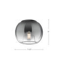 Éclairage Kuzco FM57508-BG/CP Samar Plafonnier en or brossé/cuivre