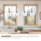 Kuzco Lighting MP12506BKSM-04 Samson LED Multi Pendant in Black