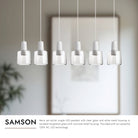 Kuzco Lighting MP12506BKSM-06 Samson LED Multi Pendant in Black
