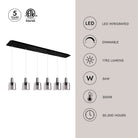 Kuzco Lighting MP12506BKSM-06 Samson LED Multi Pendant in Black