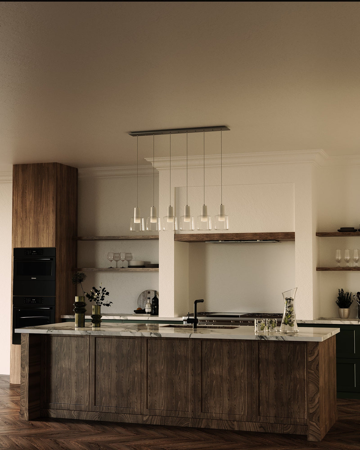 Kuzco Lighting MP12506BKSM-06 Samson LED Multi Pendant in Black