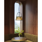 Alora Canada - PD675213BGGL - Two Light Pendant - Scout - Brushed Gold/Green Linen