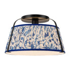 Alora Canada - SF675213BGWL - One Light Semi-Flush Mount - Scout - Brushed Gold/White Linen