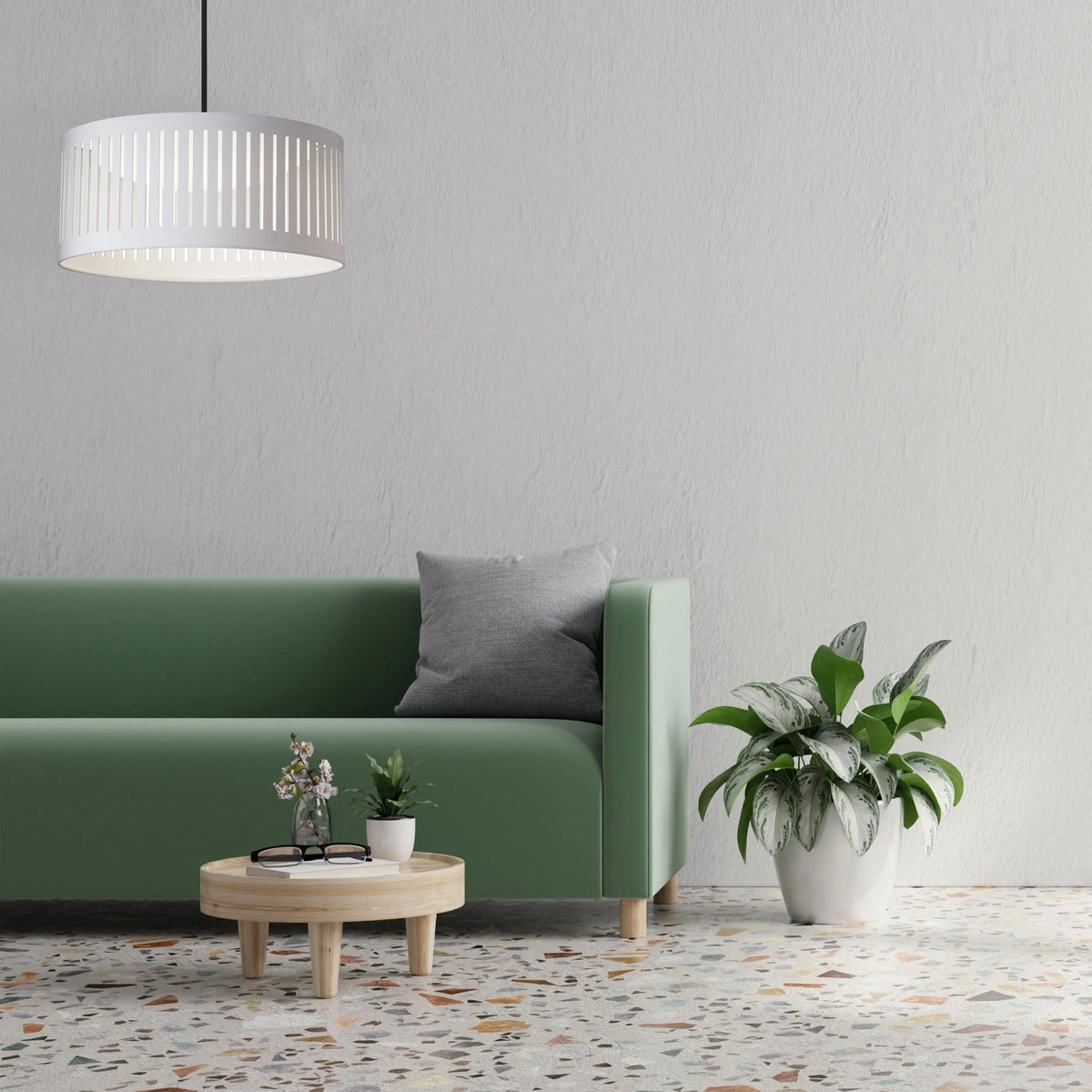 Slit Drum LED Pendant