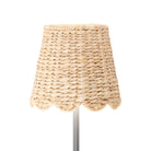 Abat-jour tissé en jacinthe d'eau festonnée Zafferano America SDMM-390-SWH, coloris Poldina L