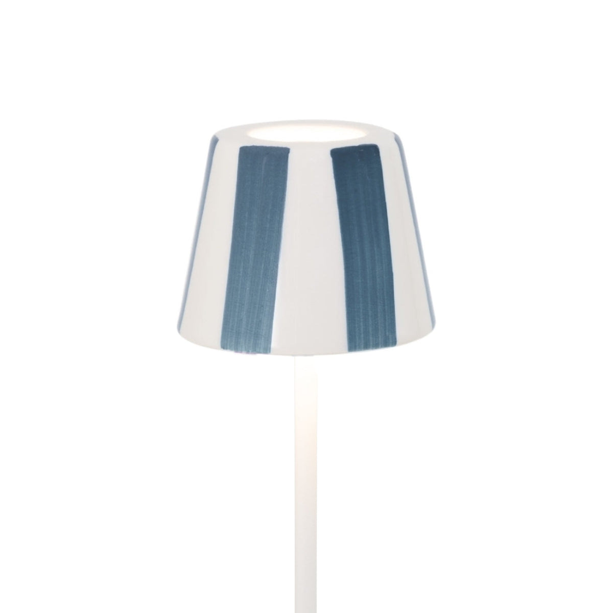 Zafferano America SDZA-490-GRAY Poldina Micro Lido Shade in Gray Stripes