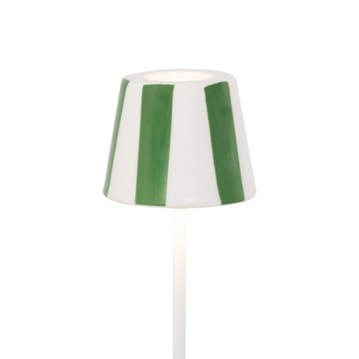 Zafferano America SDZA-490-GREEN Poldina Micro Lido Shade in Green Stripes