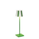 Zafferano America SDZA-490-GREEN Poldina Micro Lido Shade in Green Stripes