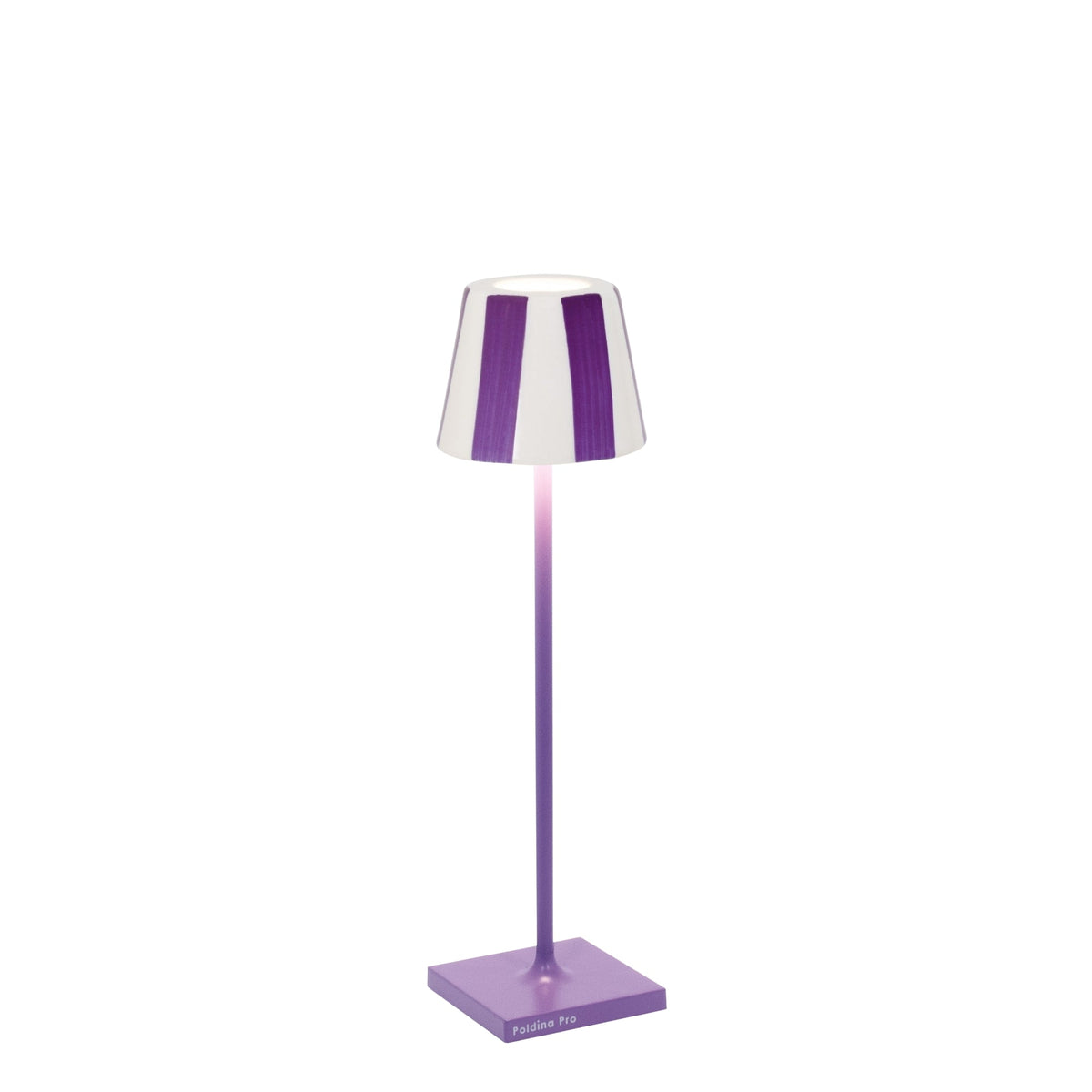 Zafferano America SDZA-490-LILAC Poldina Micro Lido Shade in Lilac Stripes