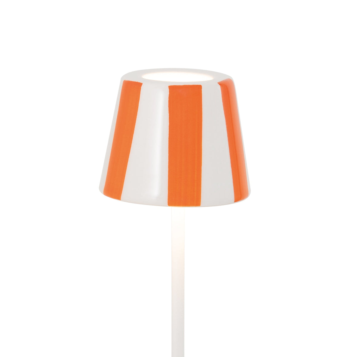 Zafferano America SDZA-490-ORANGE Poldina Micro Lido Shade in Orange Stripes