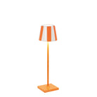 Zafferano America SDZA-490-ORANGE Poldina Micro Lido Shade in Orange Stripes