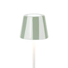 Zafferano America SDZA-490-SAGE Poldina Micro Lido Shade in Sage Stripes