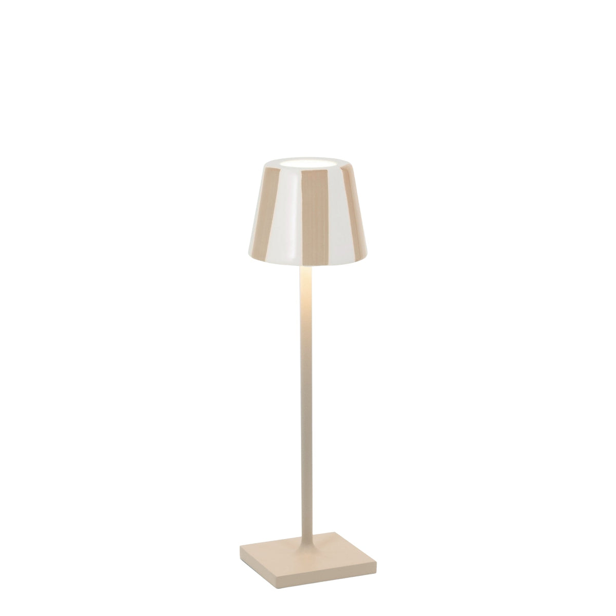 Zafferano America SDZA-490-SAND Poldina Micro Lido Shade in Sand Stripes