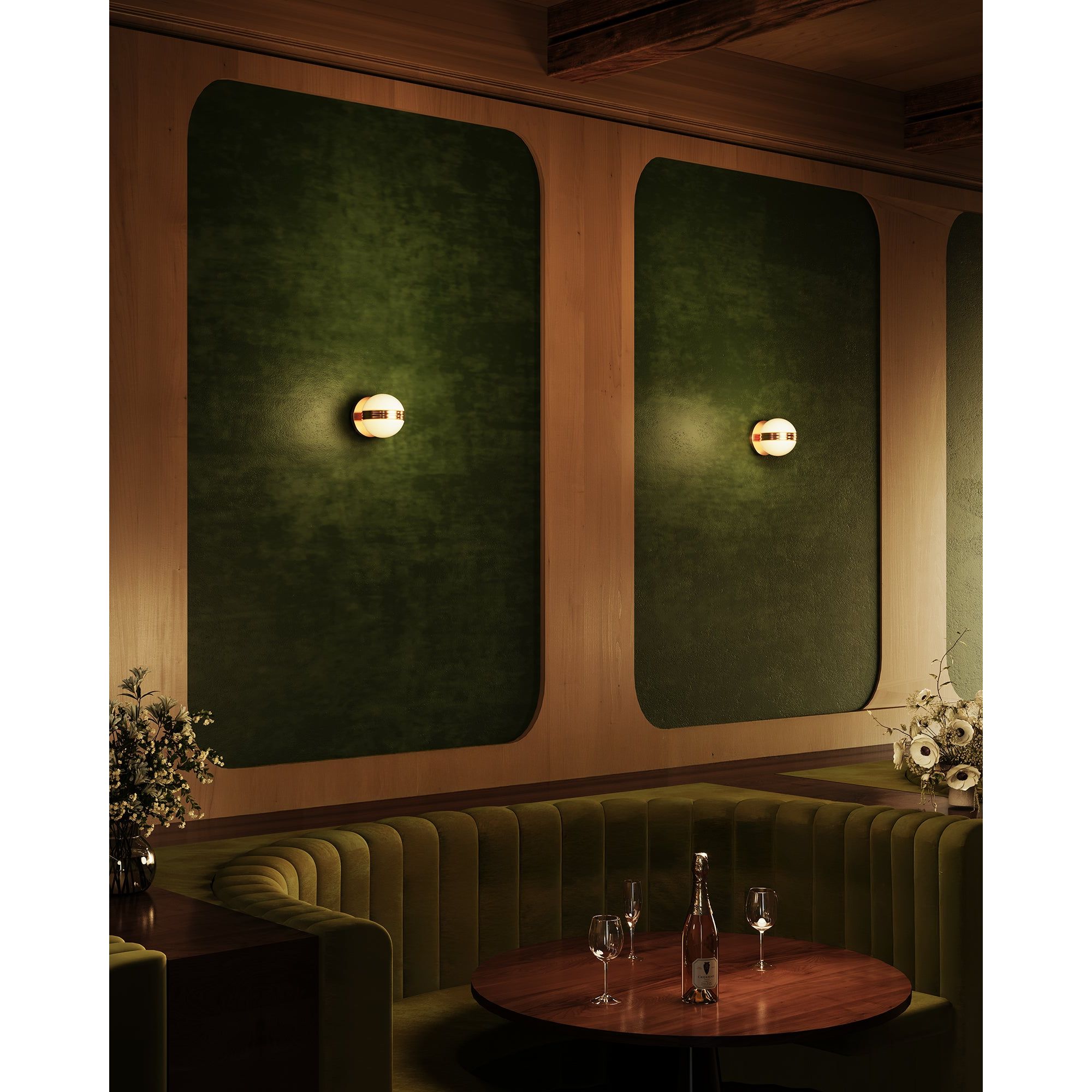Kuzco Canada - WS38105-BK - LED Murale - Séléné - Noir