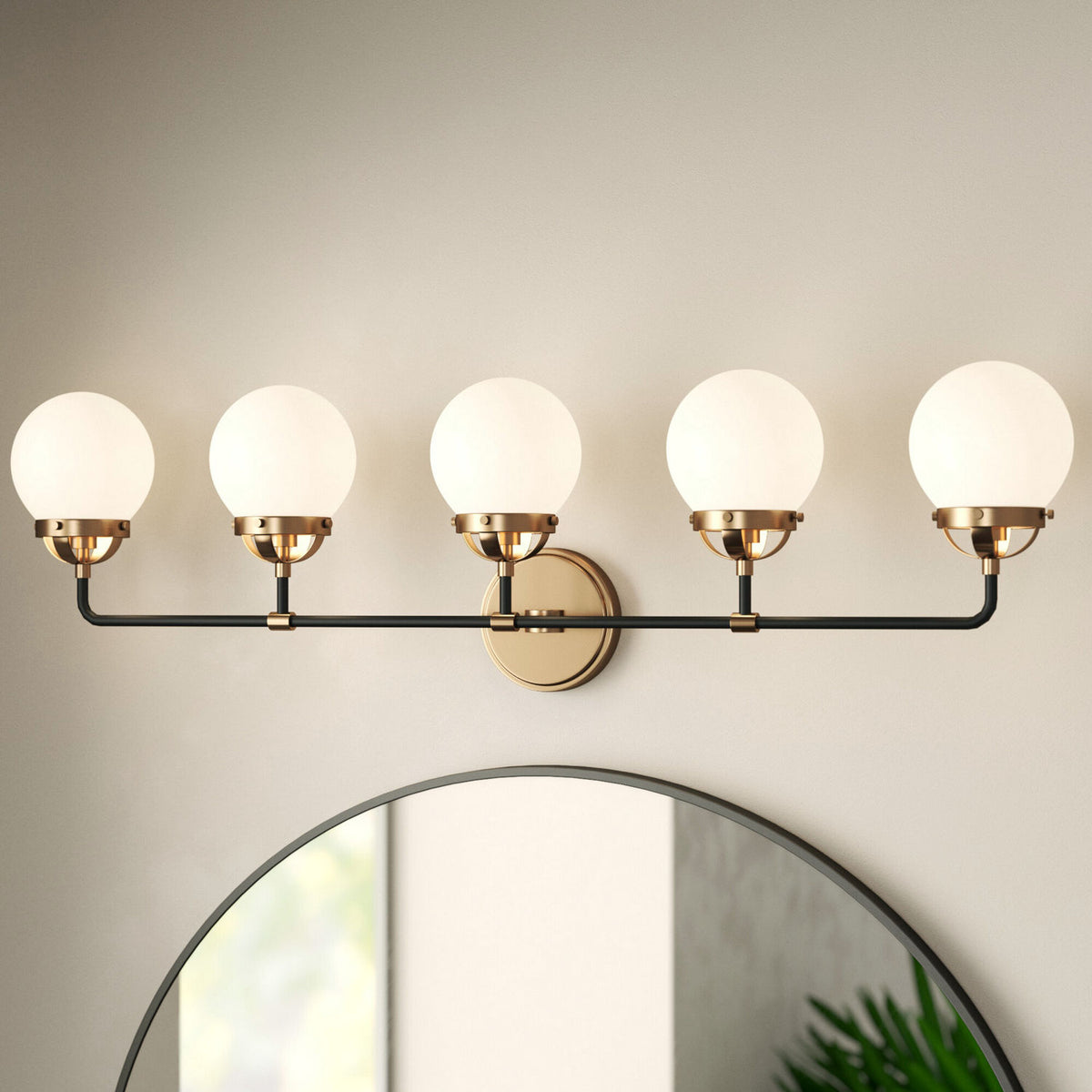 Visual Comfort Studio Collection 4487905-848 Cafe 5-Light Bath Sconce