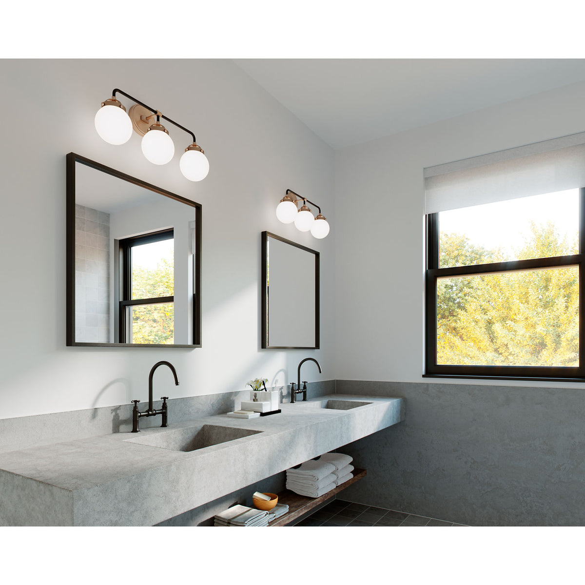 Collection Visual Comfort Studio 4487903-848 Applique murale de salle de bain Cafe