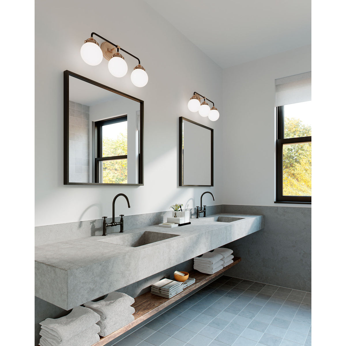 Collection Visual Comfort Studio 4487903-848 Applique murale de salle de bain Cafe