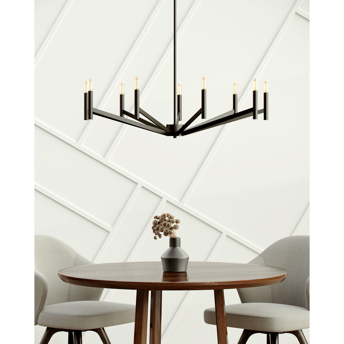 Visual Comfort Studio Collection 3124309-112 Vector Nine Light Chandelier